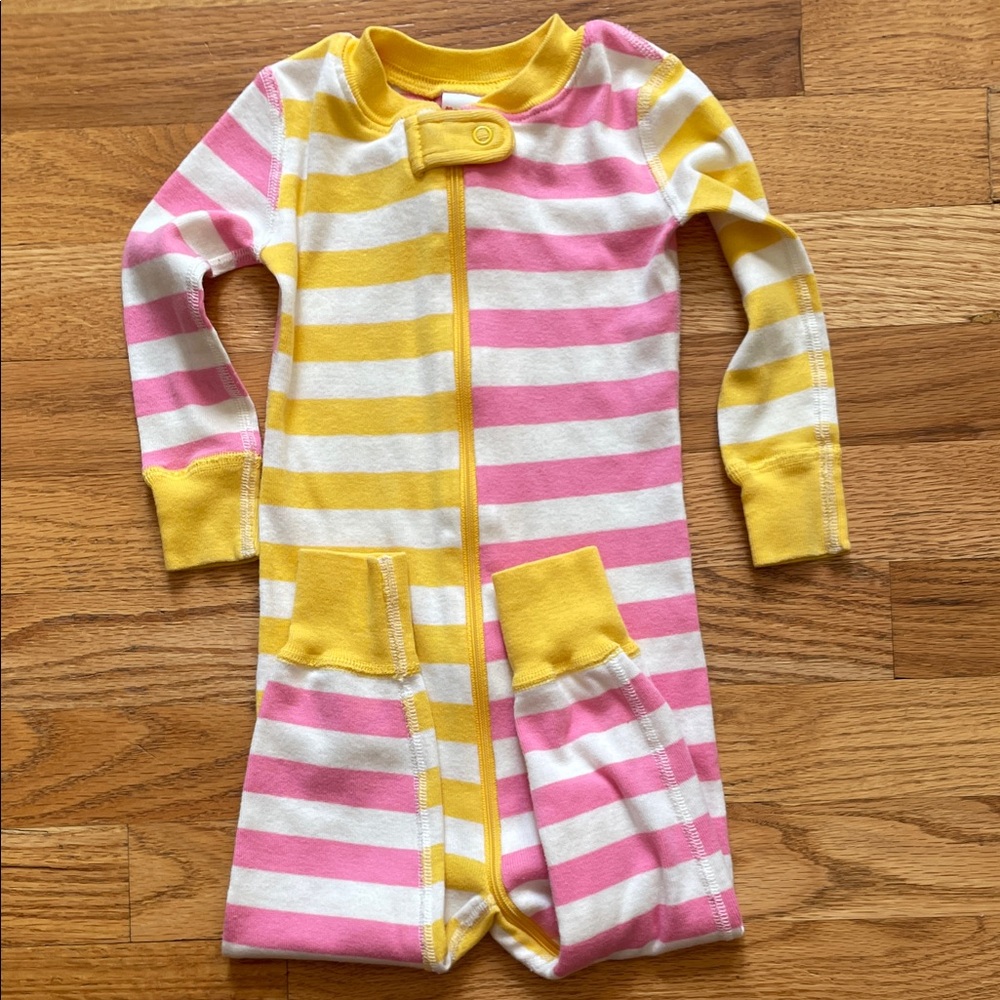 Hanna Andersson - Bold Stripe Long John Zip-Up Sleeper - Picture 11 of 11